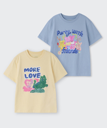 [スロコースターコラボ] リラックスドTシャツ2パック3