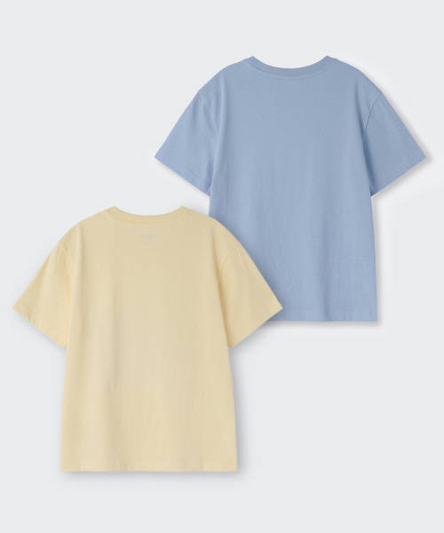 MUSINSA STANDARD KIDS（ムシンサスタンダードキッズ）の「[スロコースターコラボ] リラックスドTシャツ2パック3（Tシャツ/カットソー・レディース・その他・110/120/130/140/150）」の2枚目の写真