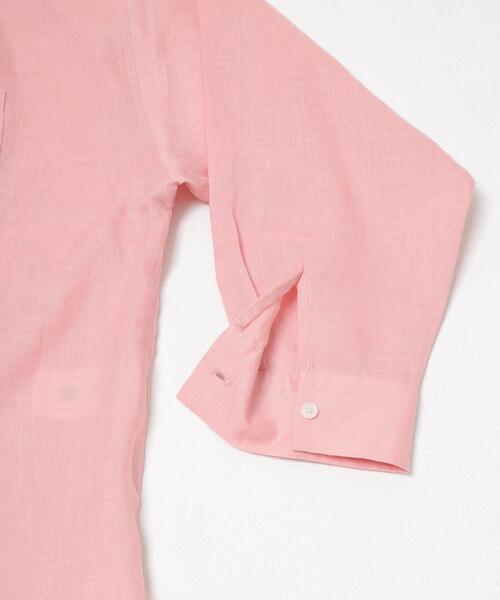 URBAN RESEARCH DOORS（アーバンリサーチドアーズ）の「リネンオーバーシャツ（シャツ/ブラウス・レディース・ストライプ/ピンク/ライトグレー・FREE）」の21枚目の写真