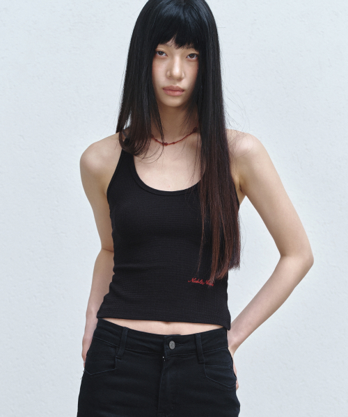 NICK&NICOLE（ニックアンドニコール）の「HALTER NECK TOP_BLACK（Tシャツ/カットソー・レディース・その他・FREE）」の4枚目の写真