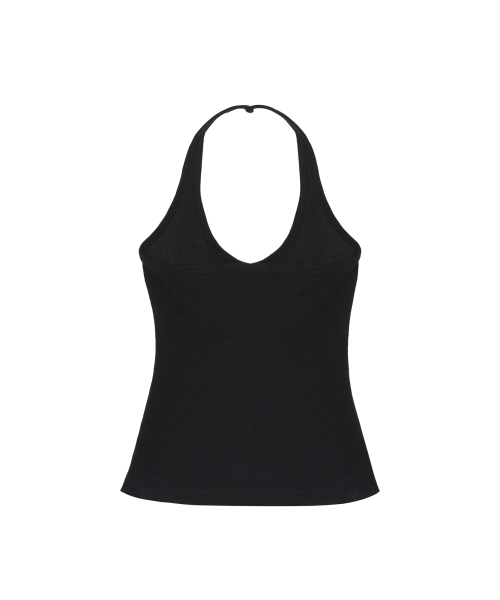 NICK&NICOLE（ニックアンドニコール）の「HALTER NECK TOP_BLACK（Tシャツ/カットソー・レディース・その他・FREE）」の3枚目の写真