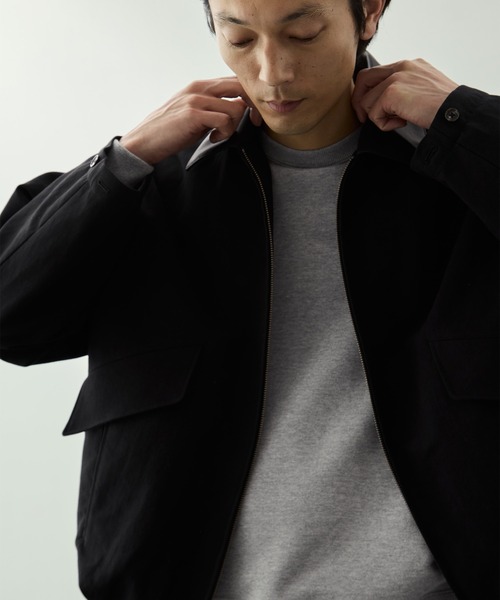 KEY TIMEZ(キータイムズ)の「【KEY TIMEZ/キータイムズ】襟レザーバルキーダンプバルーンブルゾン(ブルゾン・メンズ・ブラック/キャメル・1/2)」の11枚目の写真