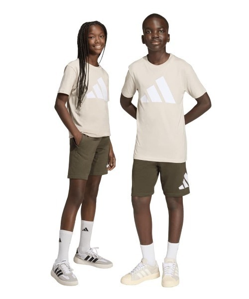 モダンジャズア―テストプリントコレクション アディダス adidas エッセンシャルズ Tシャツ セットアップ キッズ（T