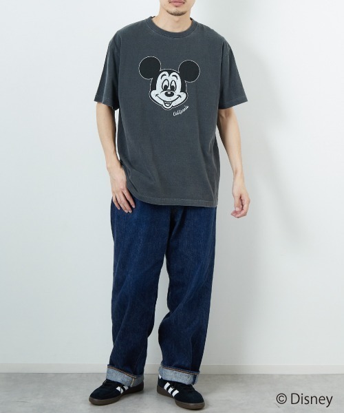 GOOD ROCK SPEED（グッドロックスピード）の「[GOOD ROCK SPEED/グッドロックスピード] 別注 / MICKEY MOUSE / クラックプリントTシャツ / ディズニー（Tシャツ/カットソー・レディース・チャコール・M/XL/L）」の20枚目の写真