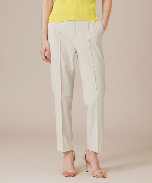 MACKINTOSH LONDON(マッキントッシュ ロンドン)の「【WEB・一部店舗限定】コットンリネンブレンドオックステーパードパンツ(その他パンツ・レディース・ベージュ/ネイビー/オフホワイト・40/36/38)」の3枚目の写真