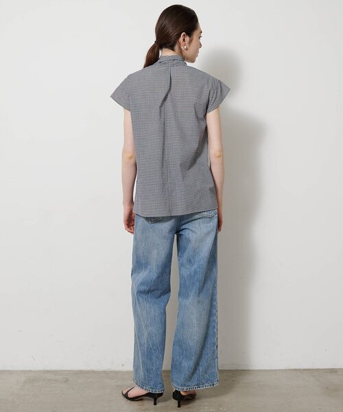 Whim Gazette（ウィムガゼット）の「シアーボウタイブラウス（シャツ/ブラウス・レディース・ブラック/オフホワイト/ブラウン・FREE）」の9枚目の写真