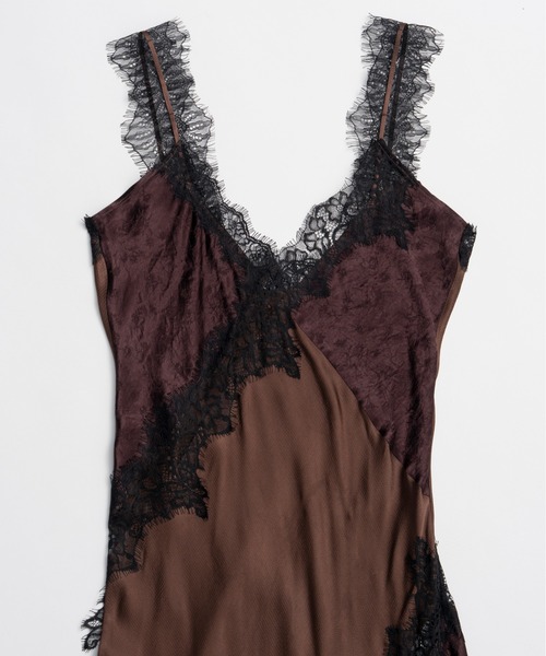 PRANK PROJECT（プランクプロジェクト）の「【2026Summer Pre-Order】アシメランジェリードレス / Asymmetrical Lingerie Dress（ワンピース・レディース・ホワイト/ブラウン/レッド・FREE）」の18枚目の写真