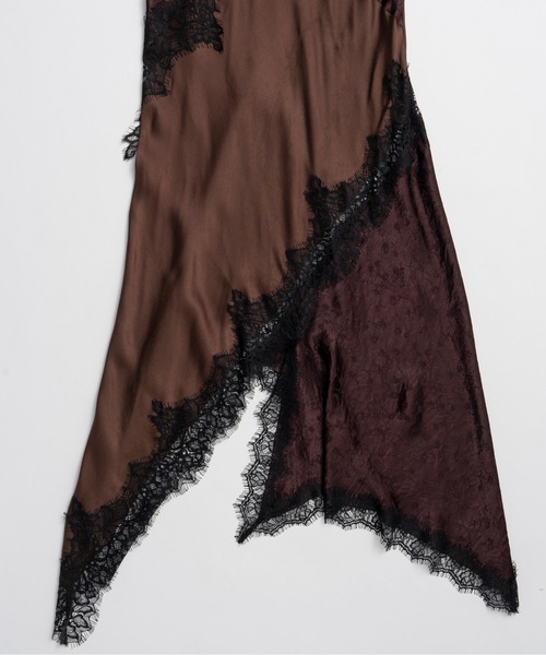 PRANK PROJECT（プランクプロジェクト）の「【2026Summer Pre-Order】アシメランジェリードレス / Asymmetrical Lingerie Dress（ワンピース・レディース・ホワイト/ブラウン/レッド・FREE）」の19枚目の写真