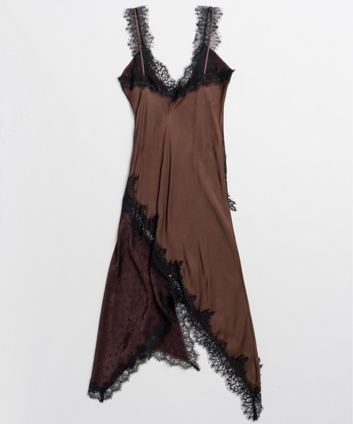 PRANK PROJECT（プランクプロジェクト）の「【2026Summer Pre-Order】アシメランジェリードレス / Asymmetrical Lingerie Dress（ワンピース・レディース・ホワイト/ブラウン/レッド・FREE）」の20枚目の写真