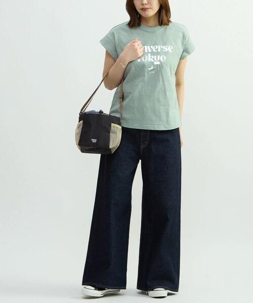 CONVERSE TOKYO(コンバーストウキョウ)の「MESH BOX SHOULDER BAG(ショルダーバッグ・レディース・ブラック/カーキ/グレー・FREE)」の7枚目の写真