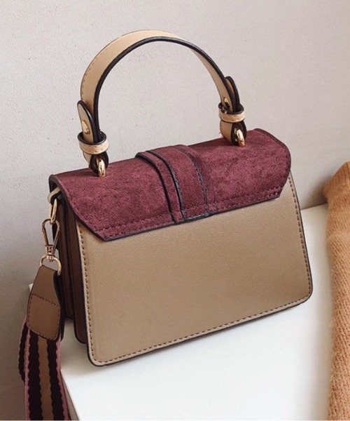 L LABEL（エルラベル）の「カラーブロックショルダーバッグ（ショルダーバッグ・レディース・ブラック/ブラウン/グリーン/ベージュ・FREE）」の11枚目の写真