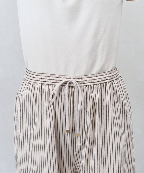Jena espace merveilleux（ジェナ　エスパスメルヴェイユ）の「リネンストライプパンツ（その他パンツ・レディース・ブラック/ベージュ・FREE）」の9枚目の写真