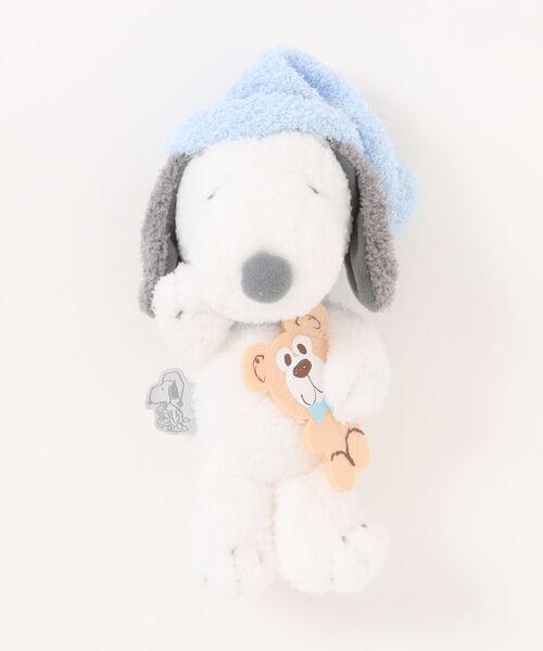 PEANUTS(ピーナッツ)の「PEANUTS/ピーナッツ スヌーピー リラックスナイト&ベア ぬいぐるみS(おもちゃ・レディース・ライトブルー・ONE SIZE)」の3枚目の写真