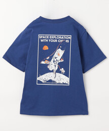 CHUMS（チャムス）の「限定展開 CHUMS/チャムス キッズスペースブービースペースシップポケットTシャツ / Kids Space Booby Spaceship Pocket T-Shirt（Tシャツ/カットソー）」