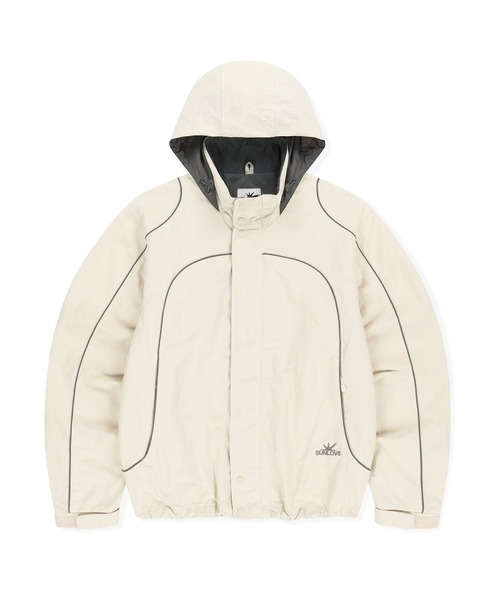 SUNLOVE（サンラブ）の「Crescent Windbreaker（ナイロンジャケット・レディース・アイボリー・L）」の10枚目の写真