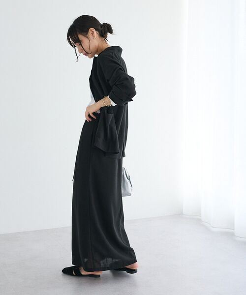 CRAFT STANDARD BOUTIQUE(クラフトスタンダードブティック)の「【ウォッシャブル】リネンライクラップ風スカート(スカート・レディース・ブラウン/ブラック/アイボリー・L/M)」の20枚目の写真