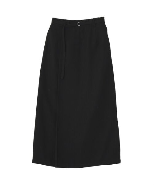 CRAFT STANDARD BOUTIQUE(クラフトスタンダードブティック)の「【ウォッシャブル】リネンライクラップ風スカート(スカート・レディース・ブラウン/ブラック/アイボリー・L/M)」の4枚目の写真
