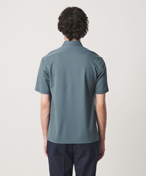 UNITED ARROWS（ユナイテッドアローズ）の「カノコ ワンピースカラー ポロシャツ COMFORT EASY-MODEL 抗菌防臭（ポロシャツ・メンズ・ネイビー/ライトグレー/ホワイト/ターコイズブルー系・L/S/XL/M）」の12枚目の写真