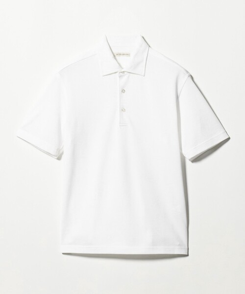 UNITED ARROWS（ユナイテッドアローズ）の「カノコ ワンピースカラー ポロシャツ COMFORT EASY-MODEL 抗菌防臭（ポロシャツ・メンズ・ネイビー/ライトグレー/ホワイト/ターコイズブルー系・L/S/XL/M）」の19枚目の写真
