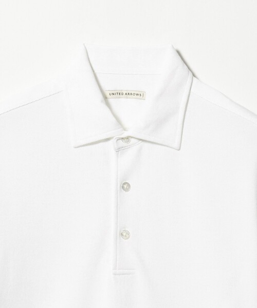 UNITED ARROWS（ユナイテッドアローズ）の「カノコ ワンピースカラー ポロシャツ COMFORT EASY-MODEL 抗菌防臭（ポロシャツ・メンズ・ネイビー/ライトグレー/ホワイト/ターコイズブルー系・L/S/XL/M）」の20枚目の写真