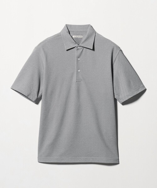 UNITED ARROWS（ユナイテッドアローズ）の「カノコ ワンピースカラー ポロシャツ COMFORT EASY-MODEL 抗菌防臭（ポロシャツ・メンズ・ネイビー/ライトグレー/ホワイト/ターコイズブルー系・L/S/XL/M）」の22枚目の写真