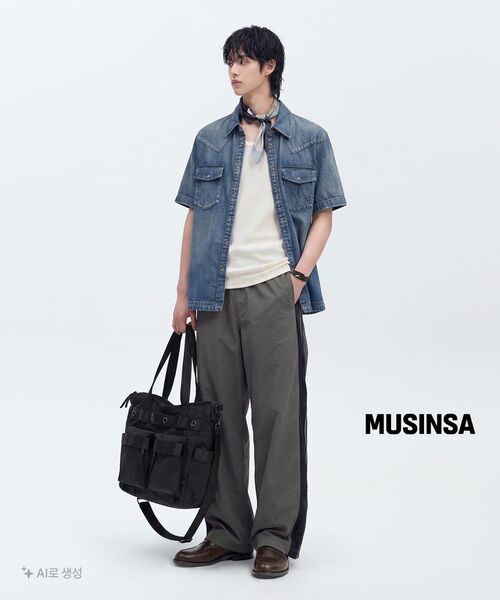 MAISON MINED(メゾンミネド)の「TWO-WAY SHOULDER BAG BLACK(ショルダーバッグ・メンズ・その他・FREE)」の13枚目の写真