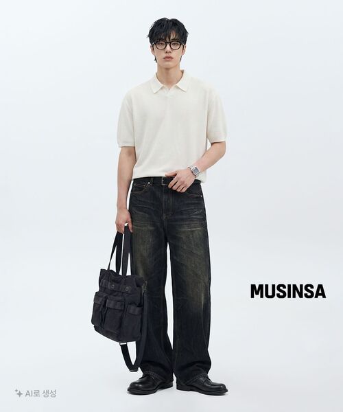 MAISON MINED(メゾンミネド)の「TWO-WAY SHOULDER BAG BLACK(ショルダーバッグ・メンズ・その他・FREE)」の14枚目の写真