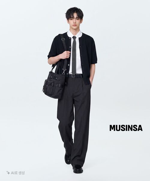 MAISON MINED(メゾンミネド)の「TWO-WAY SHOULDER BAG BLACK(ショルダーバッグ・メンズ・その他・FREE)」の15枚目の写真