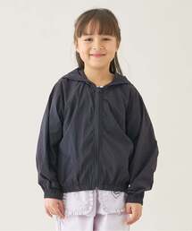 Lycee mine（リセマイン）の「【太陽から守る】【UVカット・接触冷感】フード付きフルジップパーカ（ブルゾン）」