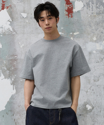 ベックインシジョンクロップハーフTシャツ[グレー]