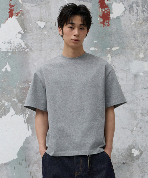 AGOD（エージーオーディー）の「ベックインシジョンクロップハーフTシャツ[グレー]（Tシャツ/カットソー・レディース・その他・MEDIUM/SMALL/LARGE）」の2枚目の写真