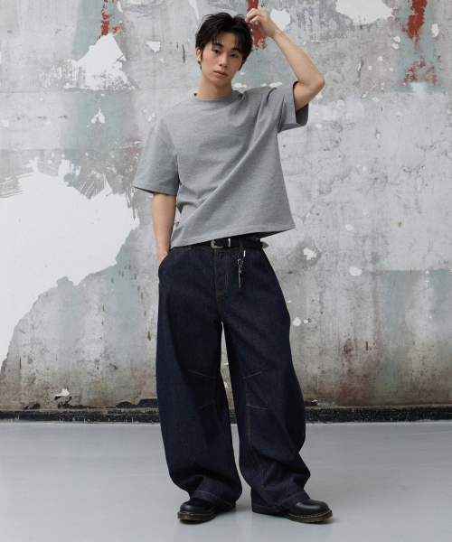 AGOD（エージーオーディー）の「ベックインシジョンクロップハーフTシャツ[グレー]（Tシャツ/カットソー・レディース・その他・MEDIUM/SMALL/LARGE）」の3枚目の写真