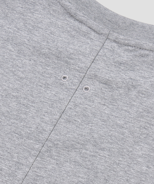 AGOD（エージーオーディー）の「ベックインシジョンクロップハーフTシャツ[グレー]（Tシャツ/カットソー・レディース・その他・MEDIUM/SMALL/LARGE）」の7枚目の写真