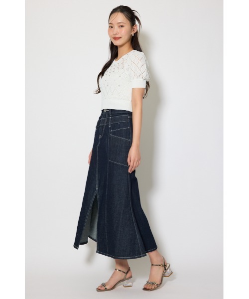 rienda(リエンダ)の「【AKB48 伊藤百花さん着用】ダブルベルトマーメイドデニムスカート 春服 夏服(デニムスカート・レディース・ダークブルー/ライトブルー・MEDIUM/SMALL/X-SMALL)」の18枚目の写真
