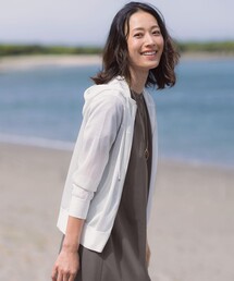【WEB限定カラーあり】SHEER LIGHT KNIT パーカー