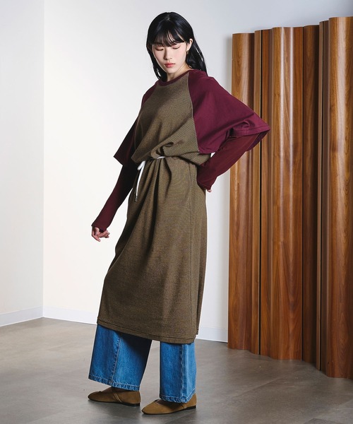 ROSE BUD(ローズバッド)の「(CREOLME)STRIPE RAGLAN DRESS(ワンピース・レディース・イエロー/ブルー・ONE SIZE)」の10枚目の写真