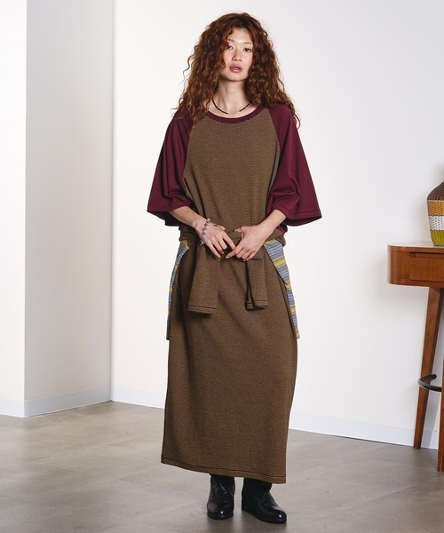 ROSE BUD(ローズバッド)の「(CREOLME)STRIPE RAGLAN DRESS(ワンピース・レディース・イエロー/ブルー・ONE SIZE)」の20枚目の写真