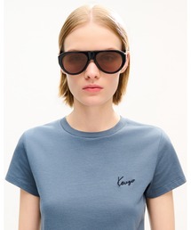 'KENZO Signature' エンブロイダリー スモール フィット Tシャツ イン コットン