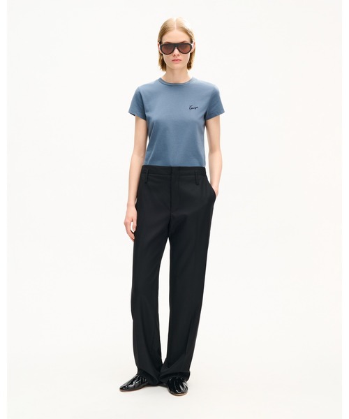 KENZO（ケンゾー）の「'KENZO Signature' エンブロイダリー スモール フィット Tシャツ イン コットン（Tシャツ/カットソー・レディース・グレー系その他・X-SMALL/SMALL/MEDIUM）」の3枚目の写真