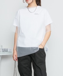 ロゴT×チュールTコンパクトアンサンブル
