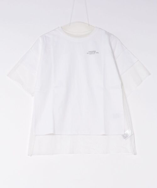 RCD（アールシーディー）の「ロゴT×チュールTコンパクトアンサンブル（Tシャツ/カットソー・レディース・ホワイト×ブラック/ホワイト×ホワイト・FREE）」の22枚目の写真
