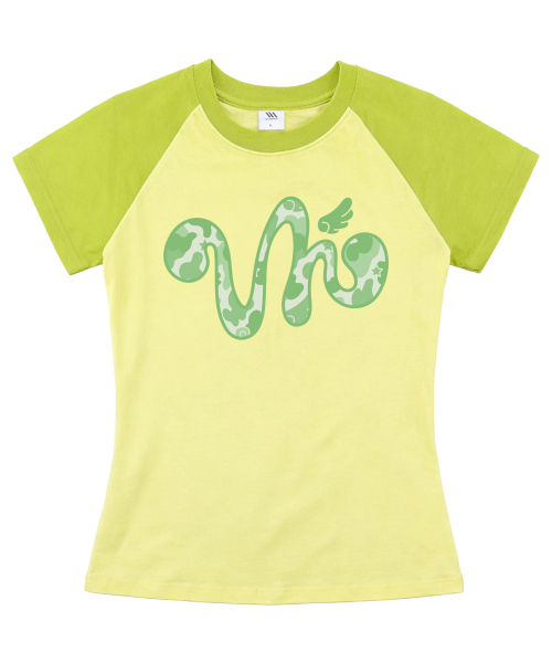 VENHIT(ベンヒット)の「エンジェルカモ VH レグランスリムフィット半袖Tシャツ(Tシャツ/カットソー・レディース・チャコールグレー/ホワイト/イエロー/ピンク・LARGE/MEDIUM/SMALL)」の6枚目の写真