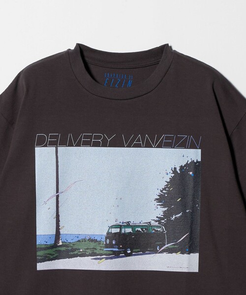 BEAUTY&YOUTH UNITED ARROWS(ビューティーアンドユースユナイテッドアローズ)の「【別注】<EIZIN SUZUKI>DELIVERY VAN プリント Tシャツ(Tシャツ/カットソー・メンズ・ダークグレー・M/L/XL/S)」の4枚目の写真