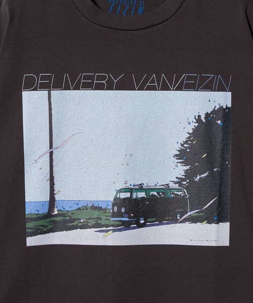 BEAUTY&YOUTH UNITED ARROWS(ビューティーアンドユースユナイテッドアローズ)の「【別注】<EIZIN SUZUKI>DELIVERY VAN プリント Tシャツ(Tシャツ/カットソー・メンズ・ダークグレー・M/L/XL/S)」の7枚目の写真