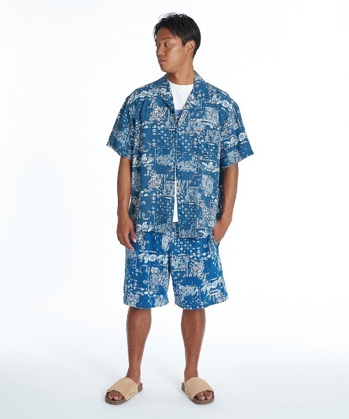 Quiksilver（クイックシルバー）の「クイックシルバー QUIKSILVER MERCURY PAISLEY OPEN SHIRT（シャツ/ブラウス・メンズ・アイボリー/ブルー・M/L/LL）」の5枚目の写真