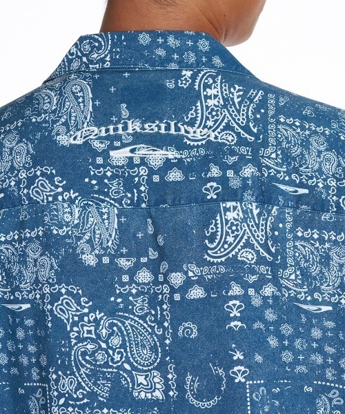 Quiksilver（クイックシルバー）の「クイックシルバー QUIKSILVER MERCURY PAISLEY OPEN SHIRT（シャツ/ブラウス・メンズ・アイボリー/ブルー・M/L/LL）」の7枚目の写真