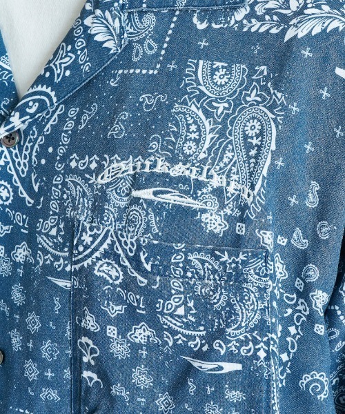Quiksilver（クイックシルバー）の「クイックシルバー QUIKSILVER MERCURY PAISLEY OPEN SHIRT（シャツ/ブラウス・メンズ・アイボリー/ブルー・M/L/LL）」の9枚目の写真