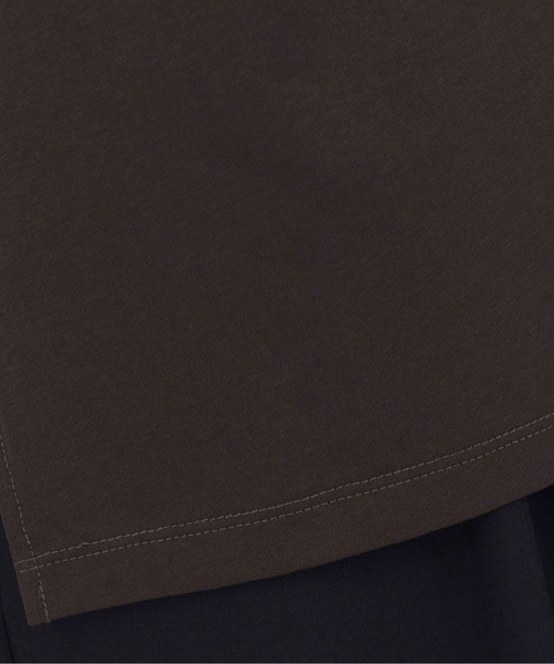 Eimee Law（エイミーロウ）の「フォトコラージュプリント メッシュスリーブTシャツ（Tシャツ/カットソー・レディース・オフホワイト/ブラック/ブラウン・FREE）」の8枚目の写真