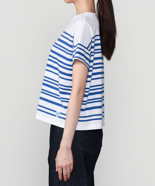 ORCIVAL（オーシバル）の「ORCIVAL | コットン クルーネック半袖Tシャツ WOMEN（Tシャツ/カットソー・レディース・グレー系その他/ブルー系その他・1）」の13枚目の写真