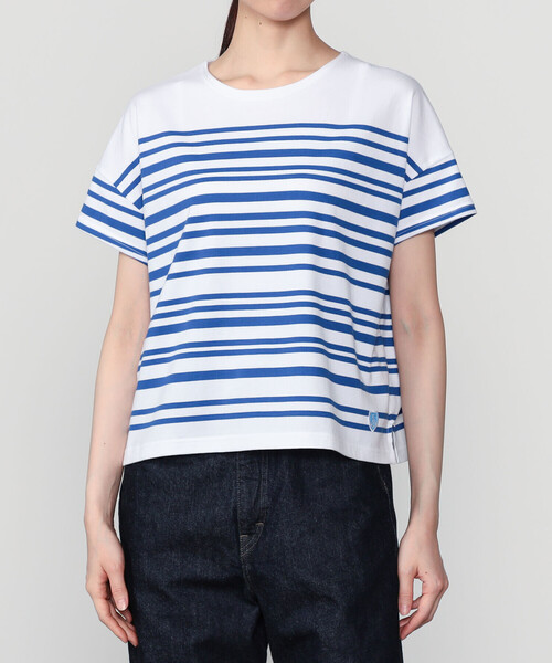 ORCIVAL（オーシバル）の「ORCIVAL | コットン クルーネック半袖Tシャツ WOMEN（Tシャツ/カットソー・レディース・グレー系その他/ブルー系その他・1）」の3枚目の写真
